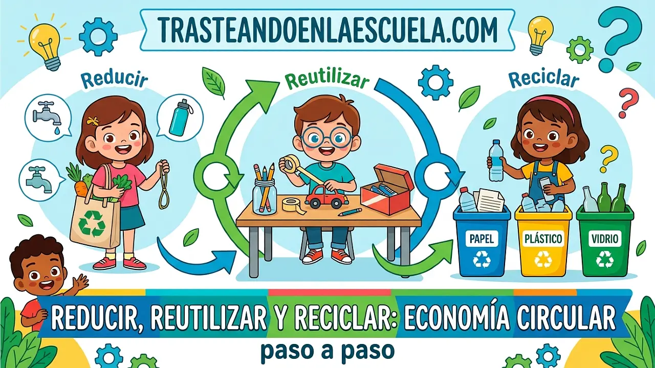 Reducir, reutilizar y reciclar: economía circular paso a paso