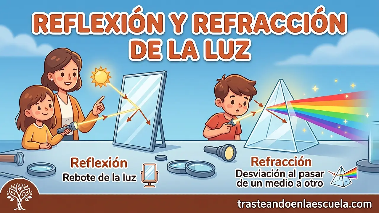 Reflexión y refracción de la luz