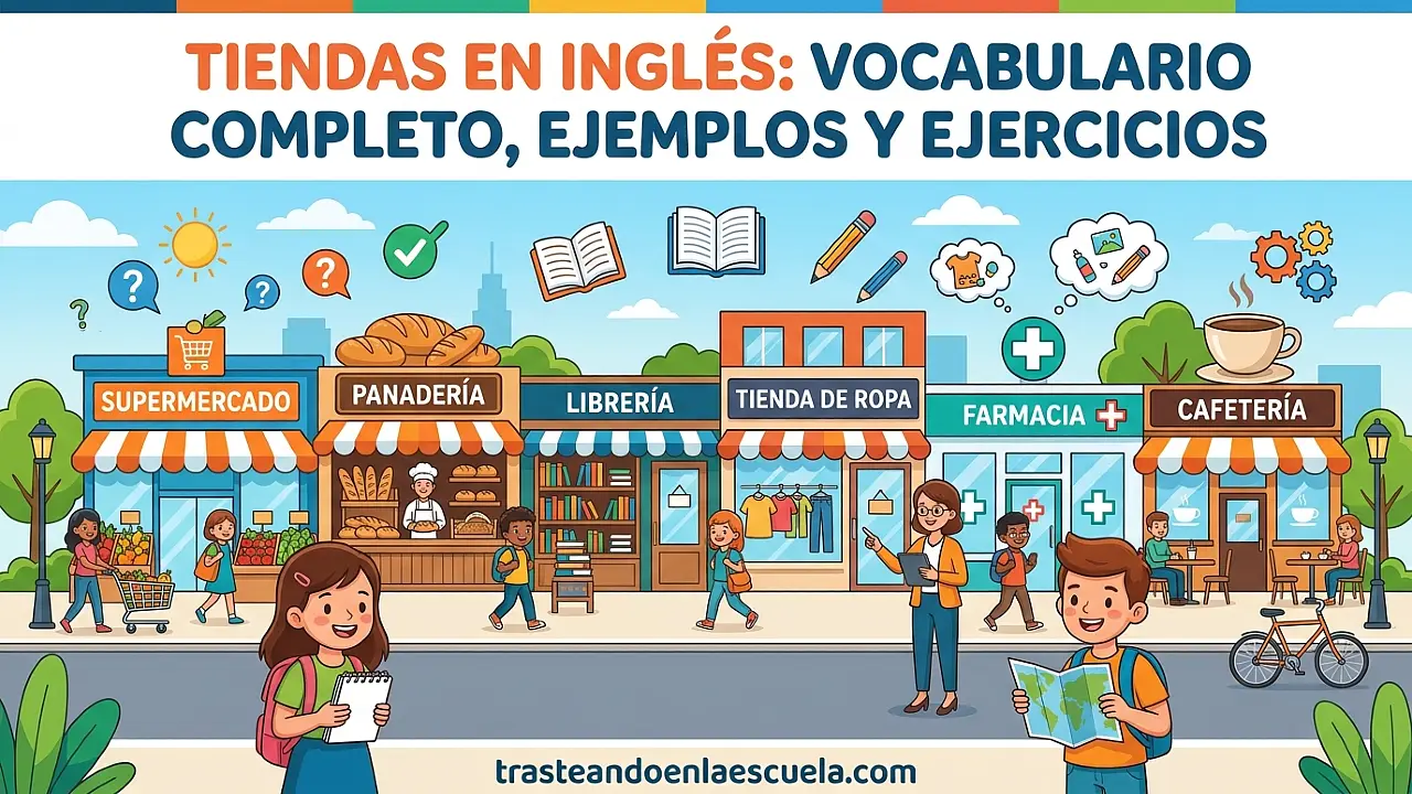 Shops in English: todas las tiendas en inglés con ejemplos y ejercicios