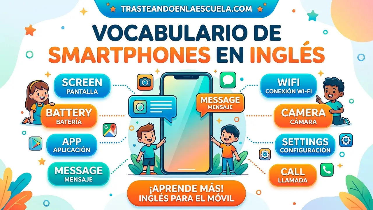 Smartphone vocabulary: vocabulario de móviles en inglés