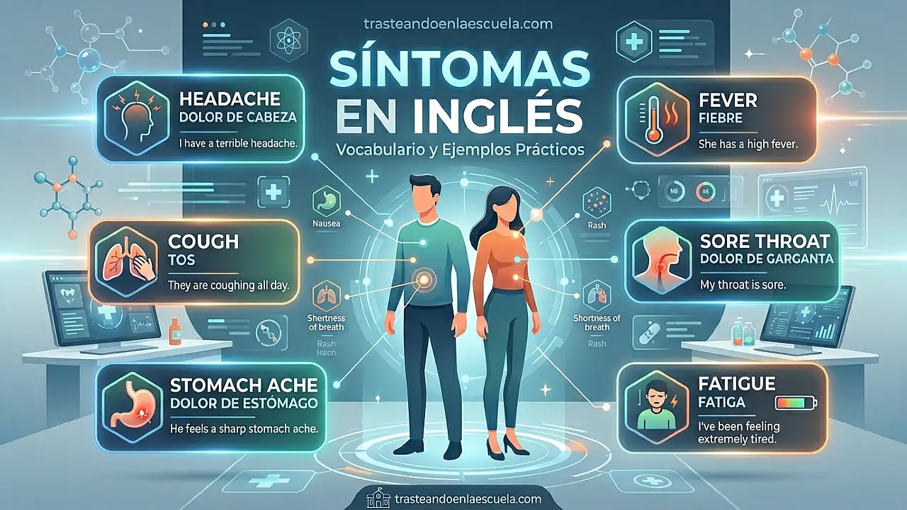 Symptoms: síntomas en inglés. Vocabulario y ejemplos prácticos