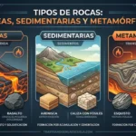 Tipos de rocas: ígneas, sedimentarias y metamórficas