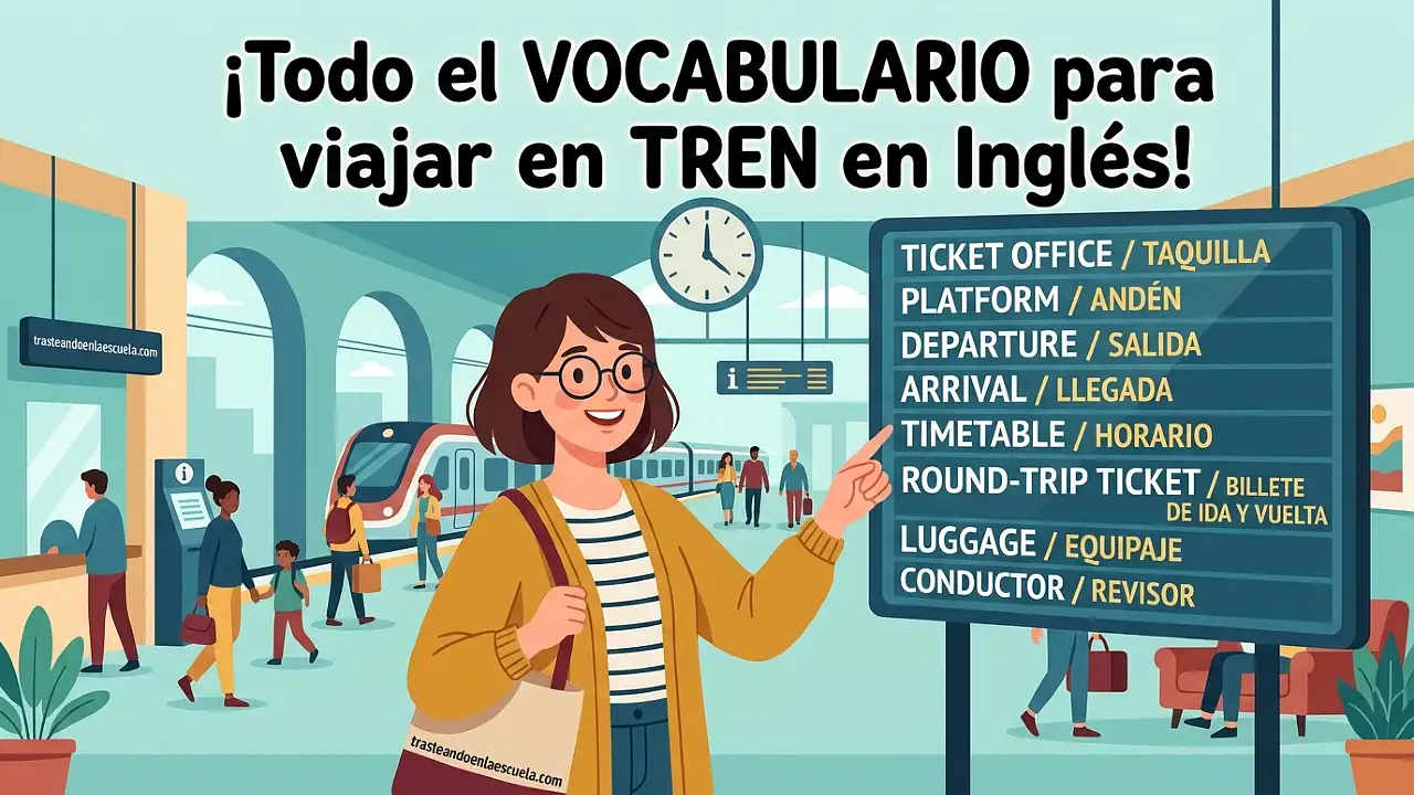 Train station: vocabulario completo para viajar en tren en inglés