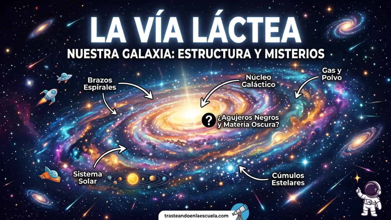 Vía Láctea: nuestra galaxia, estructura y misterios