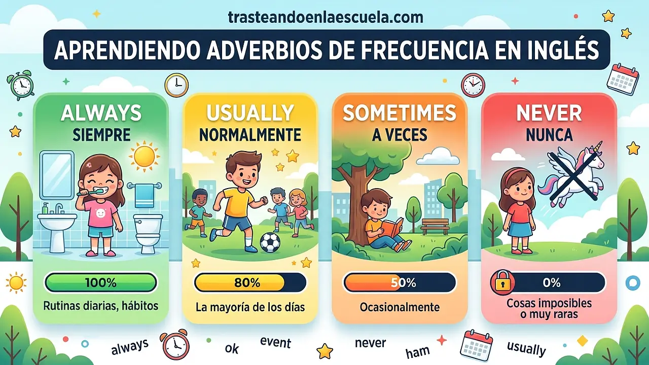 Adverbs of Frequency: always, never, sometimes, usually