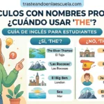 Artículos con nombres propios en inglés: cuándo usar THE