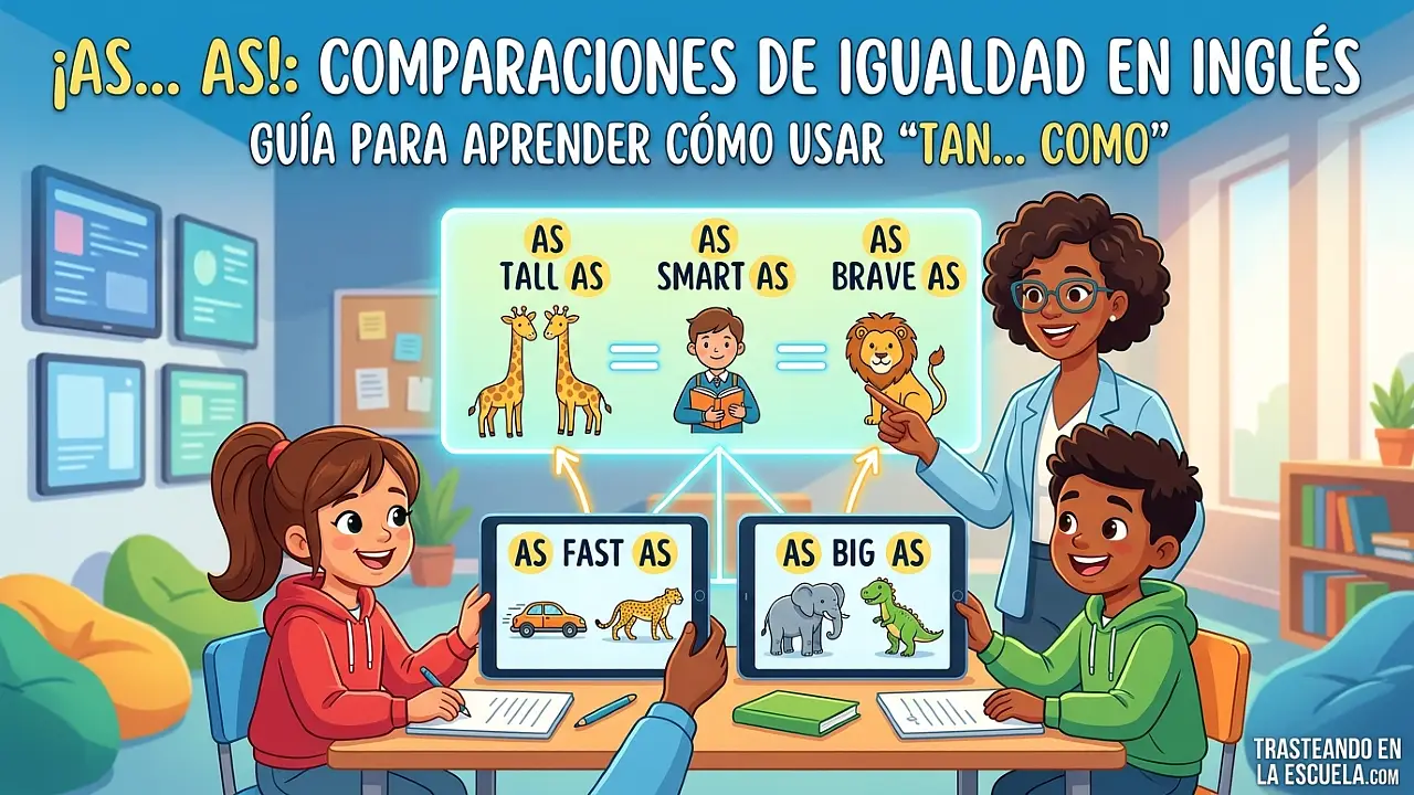 As… as: comparaciones de igualdad en inglés