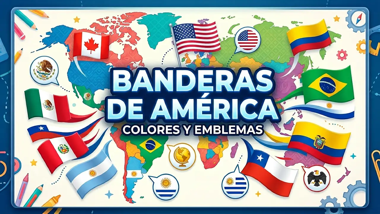 Banderas de América: colores y emblemas