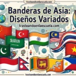 Banderas de Asia: diseños variados