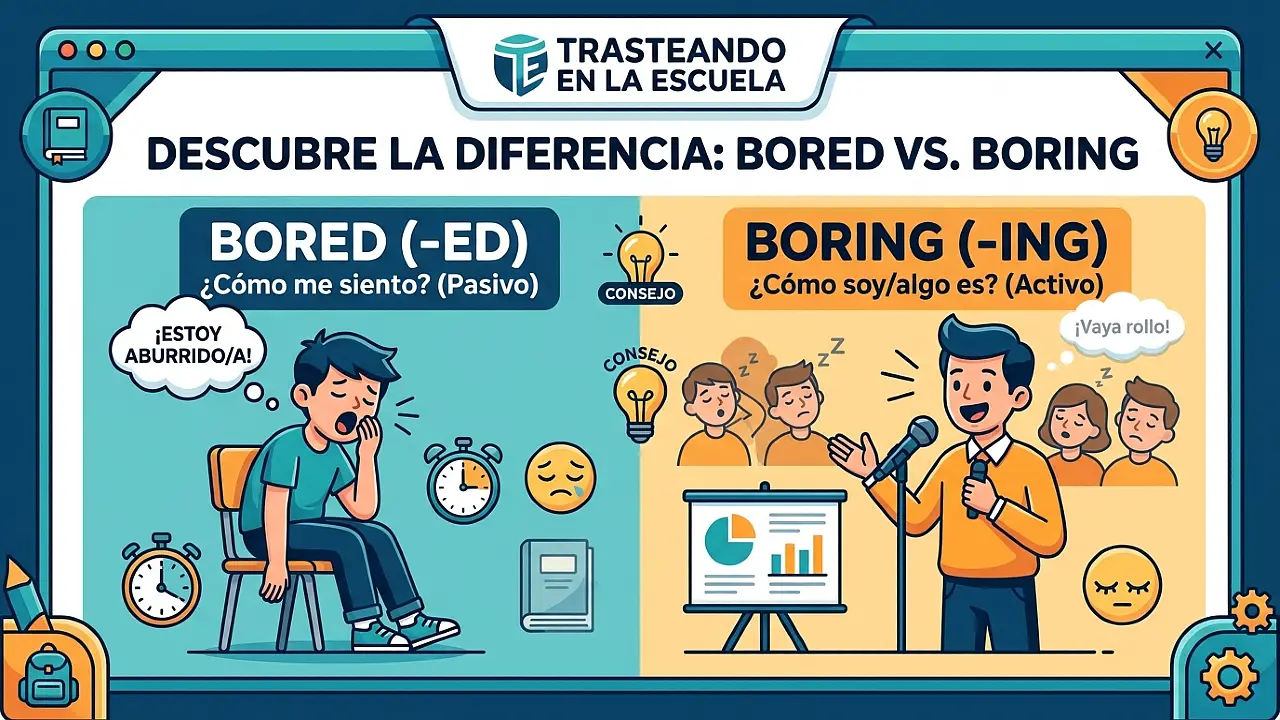 Bored vs Boring: ¿estás aburrido o eres aburrido?