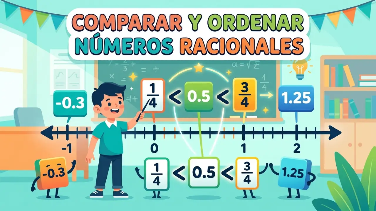 Comparar y ordenar números racionales