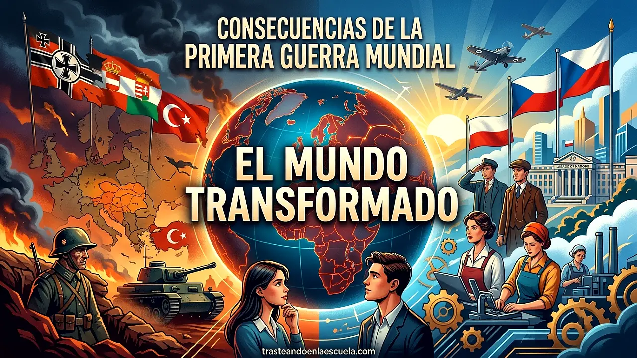 Consecuencias de la Primera Guerra Mundial: el mundo transformado