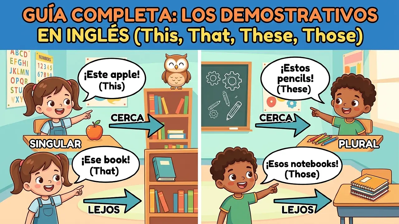 Demostrativos con sustantivos en inglés: guía completa