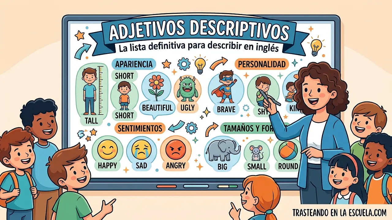Descriptive adjectives: la lista definitiva para describir en inglés