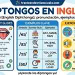 Diphthongs (diptongos en inglés): pronunciación, ejemplos y ejercicios