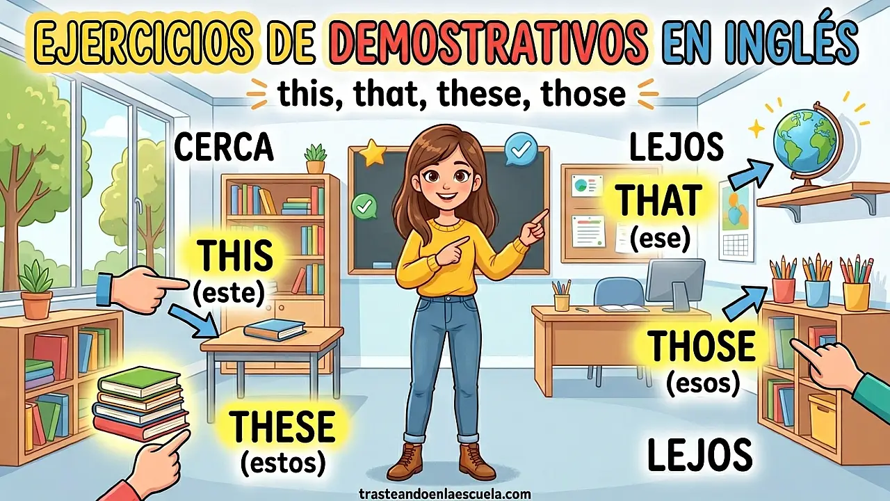 Ejercicios de demostrativos en inglés: this, that, these, those