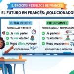 Ejercicios de futuro en francés resueltos (futur proche y futur simple)