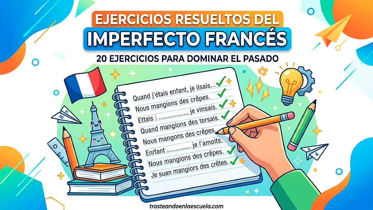 Ejercicios de imparfait en francés resueltos (20 ejercicios para dominar el pasado)