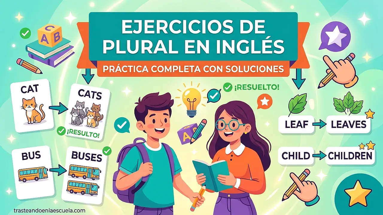 Ejercicios de plurales en inglés: práctica completa con soluciones