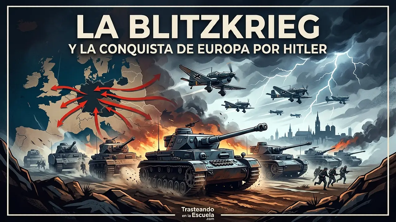 El Blitzkrieg y la conquista de Europa por Hitler