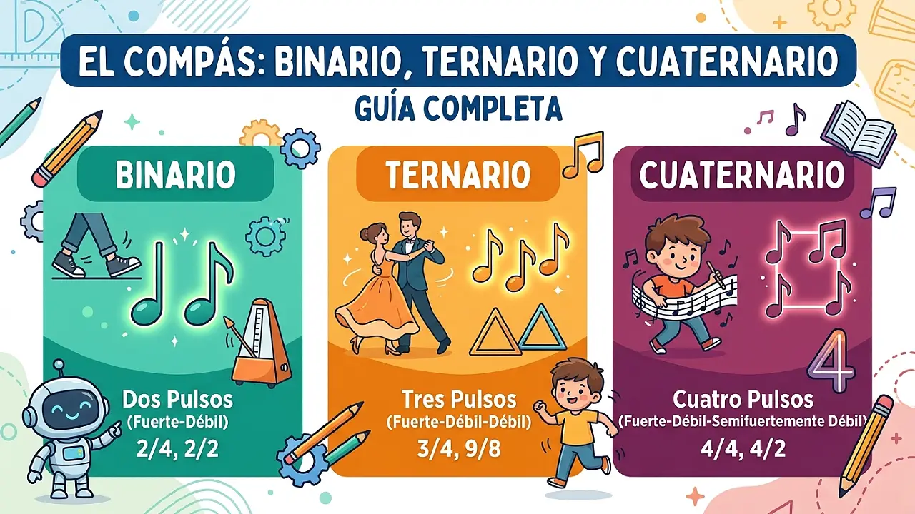 El compás: binario, ternario y cuaternario - Guía completa