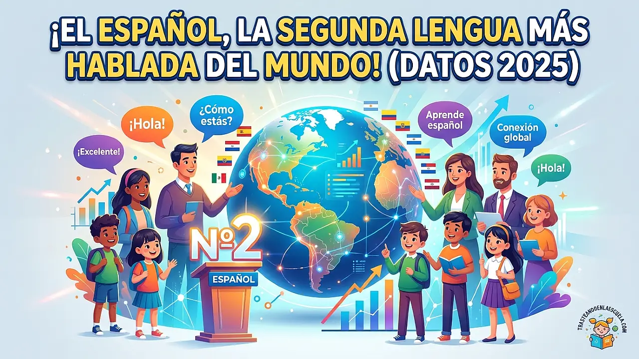 El español: segunda lengua más hablada del mundo – Datos 2025