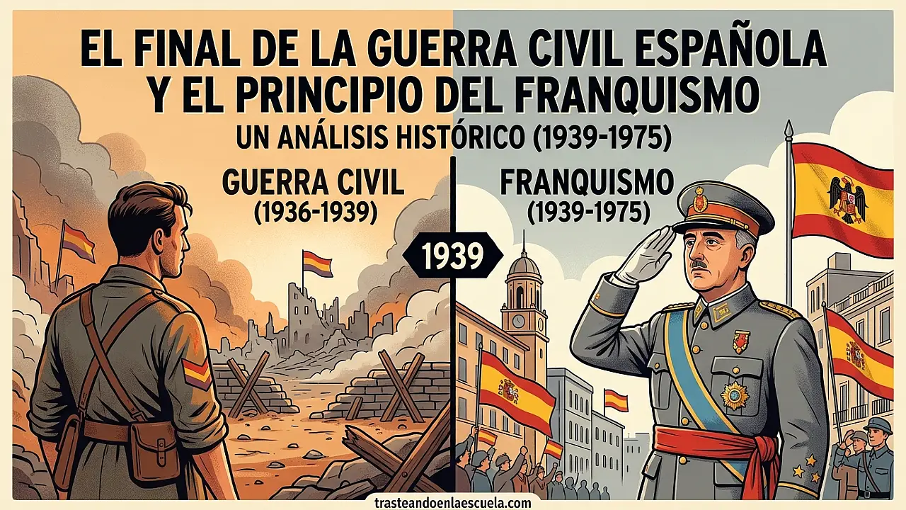 El final de la Guerra Civil Española y el inicio del franquismo (1939-1975)