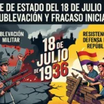 El golpe de Estado del 18 de julio de 1936: alzamiento y fracaso inicial