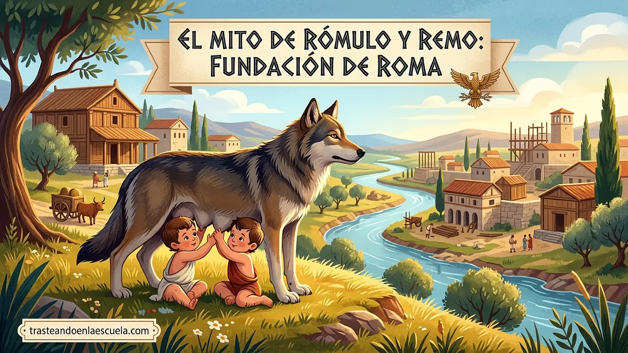 El mito de Rómulo y Remo: fundación de Roma