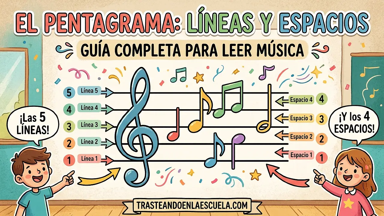 El pentagrama: líneas y espacios - Guía completa para leer música