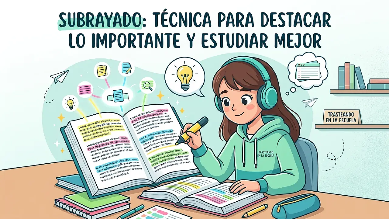 El subrayado: técnica para destacar lo importante y estudiar mejor
