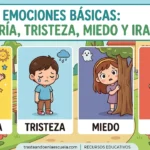 Emociones básicas: alegría, tristeza, miedo e ira