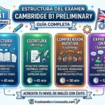 Estructura del examen Cambridge B1 Preliminary: guía completa
