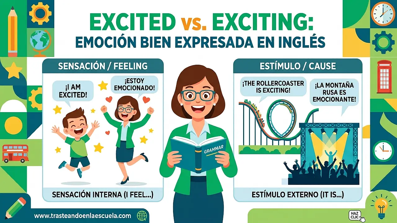 Excited vs Exciting: la emoción bien expresada en inglés