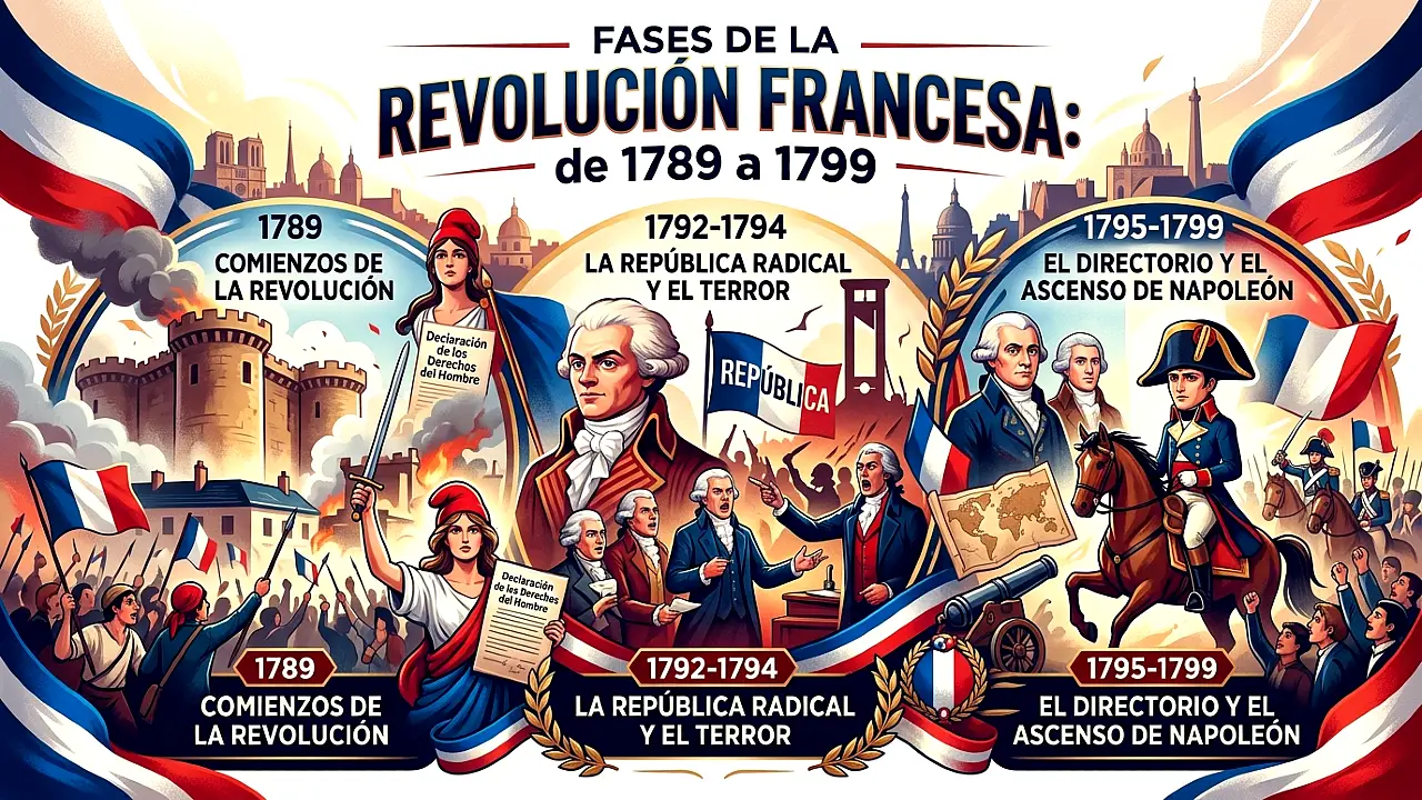 Fases de la Revolución Francesa: de 1789 a 1799