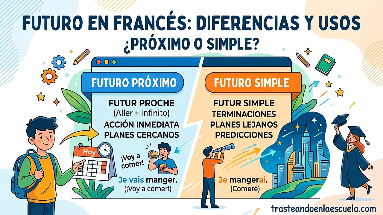 Futuro próximo vs futuro simple en francés: diferencias y cuándo usarlos