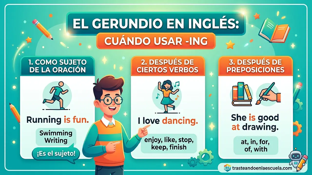 Gerundio en inglés: cuándo usar el -ing