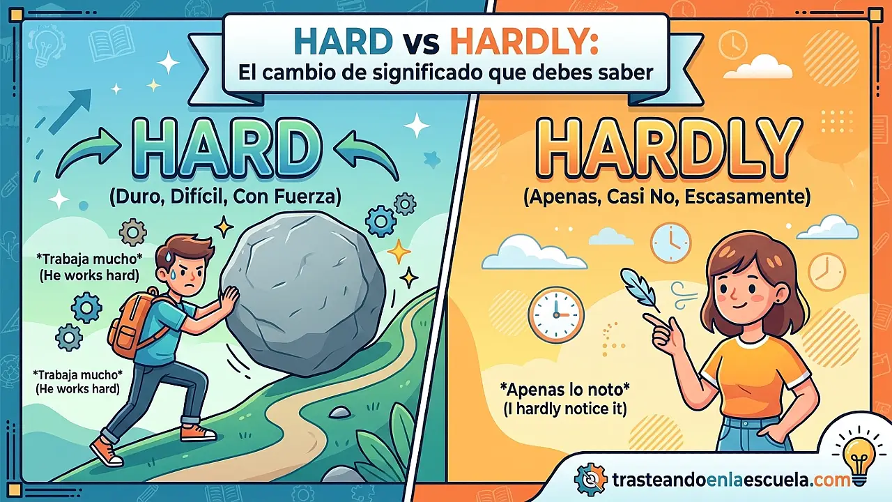 Hard vs Hardly: la diferencia que cambia el significado