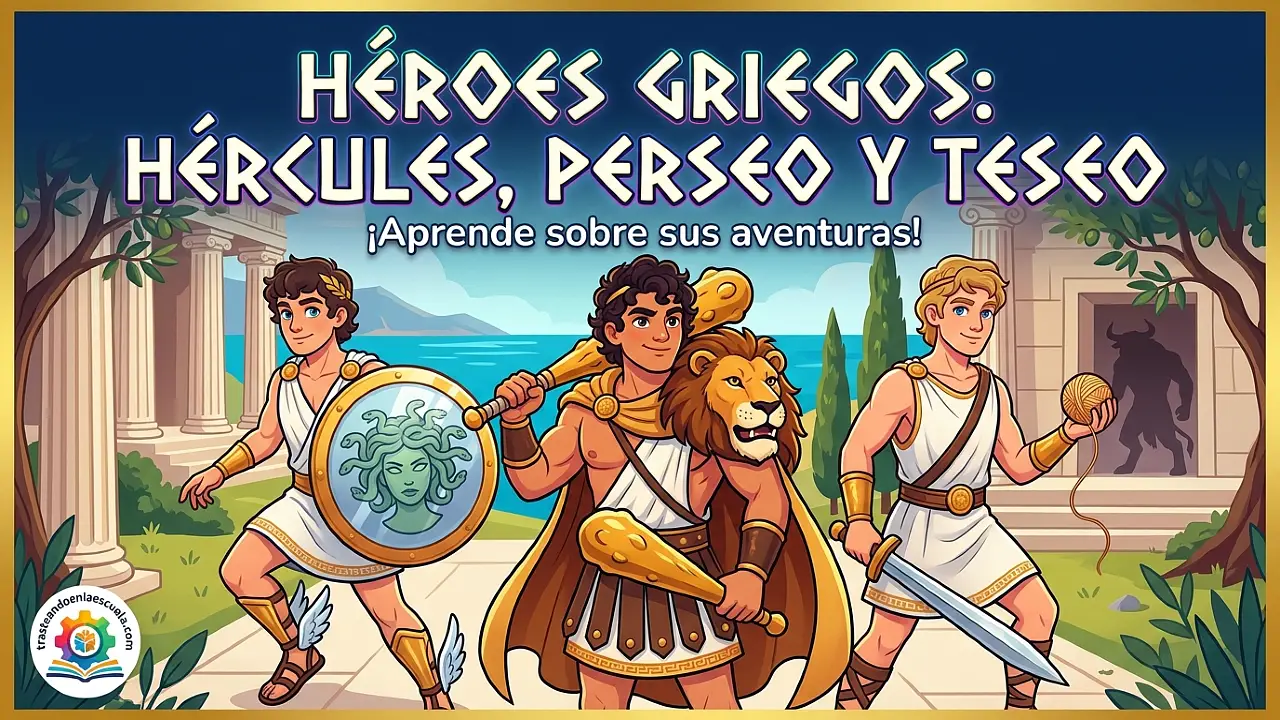 Héroes griegos: Hércules, Perseo y Teseo