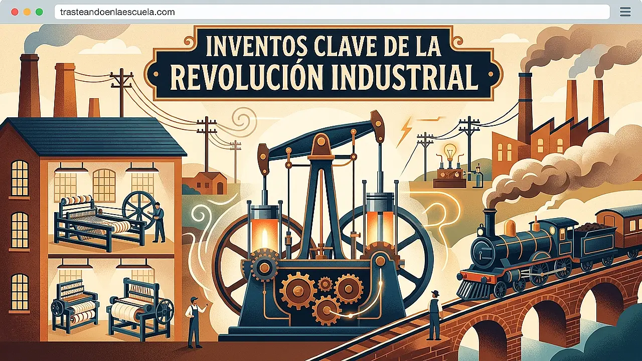 Inventos clave de la Revolución Industrial