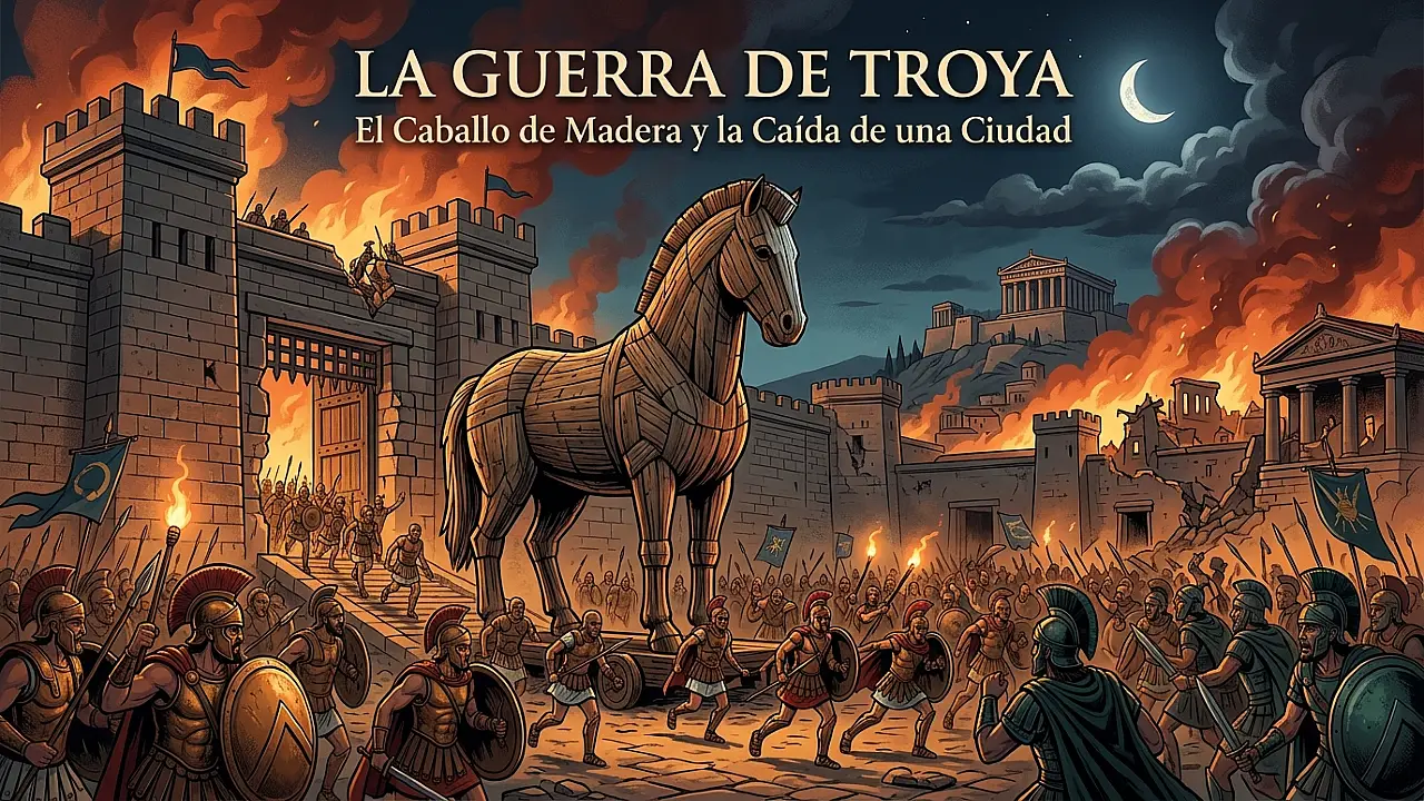 La Guerra de Troya: el caballo de madera y la caída de una ciudad