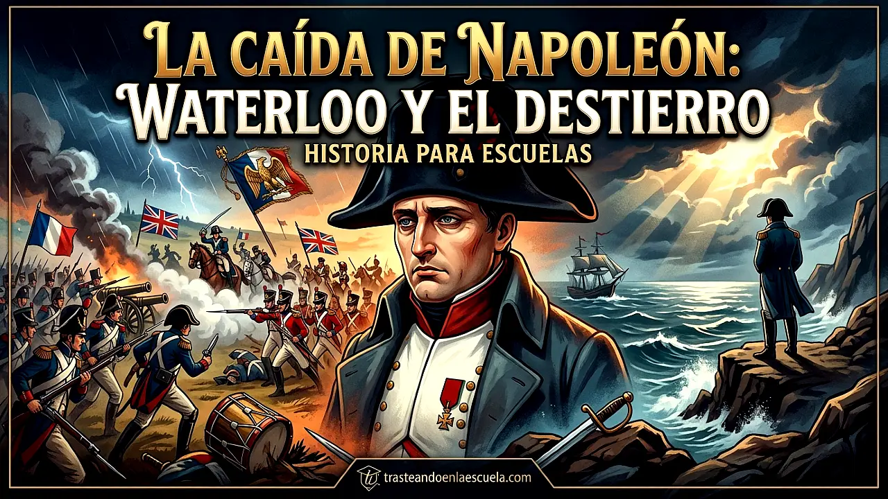 La caída de Napoleón: Waterloo y el exilio