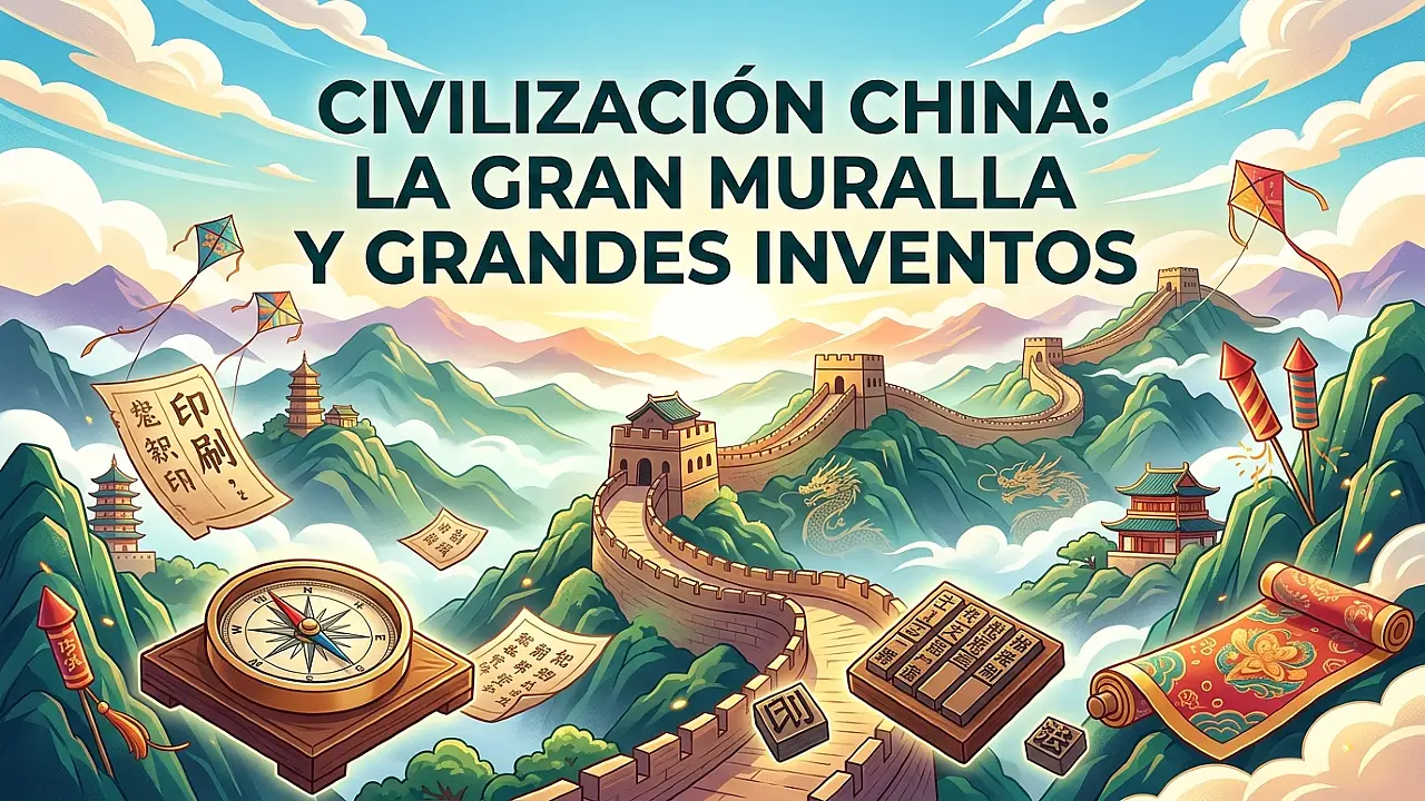 La civilización china: la Gran Muralla y los grandes inventos