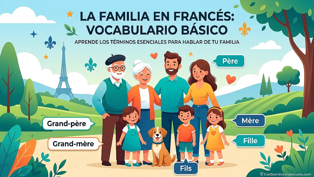 La familia en francés: vocabulario básico