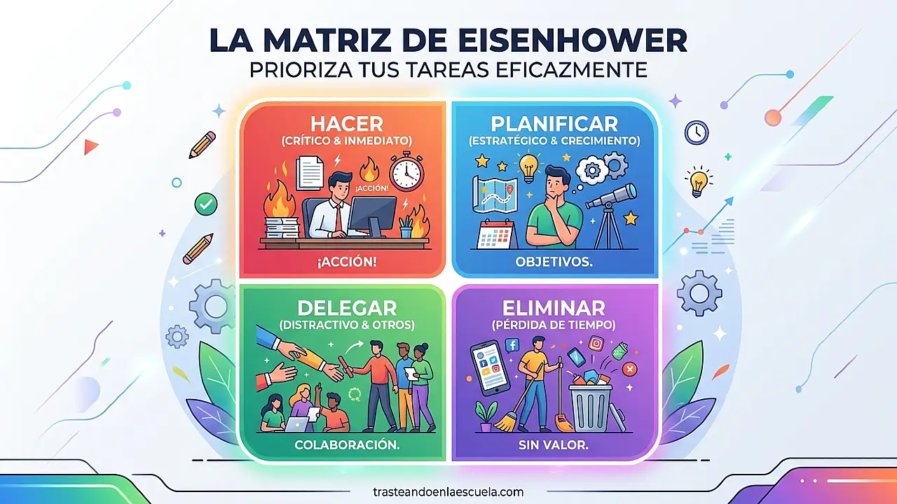 La matriz de Eisenhower para priorizar tareas