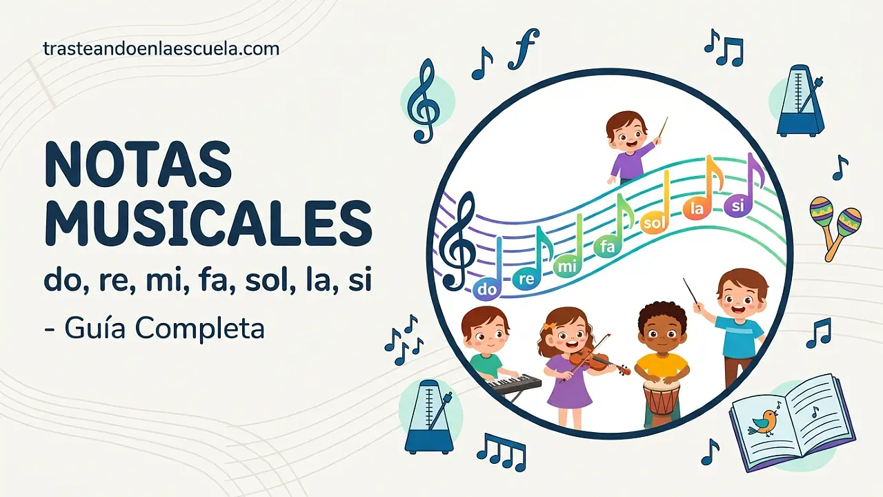 Las notas musicales: do, re, mi, fa, sol, la, si - Guía completa