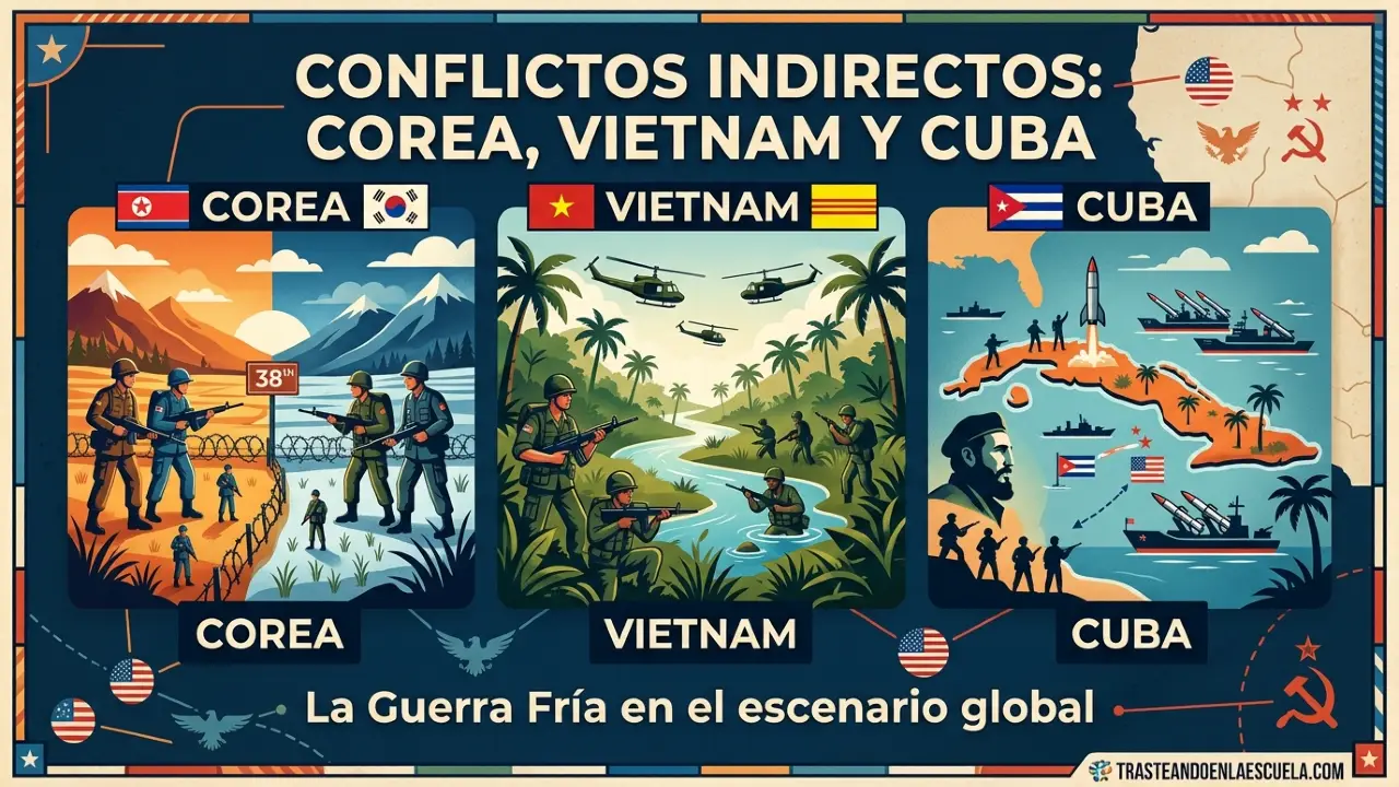 Los conflictos indirectos: Corea, Vietnam y Cuba
