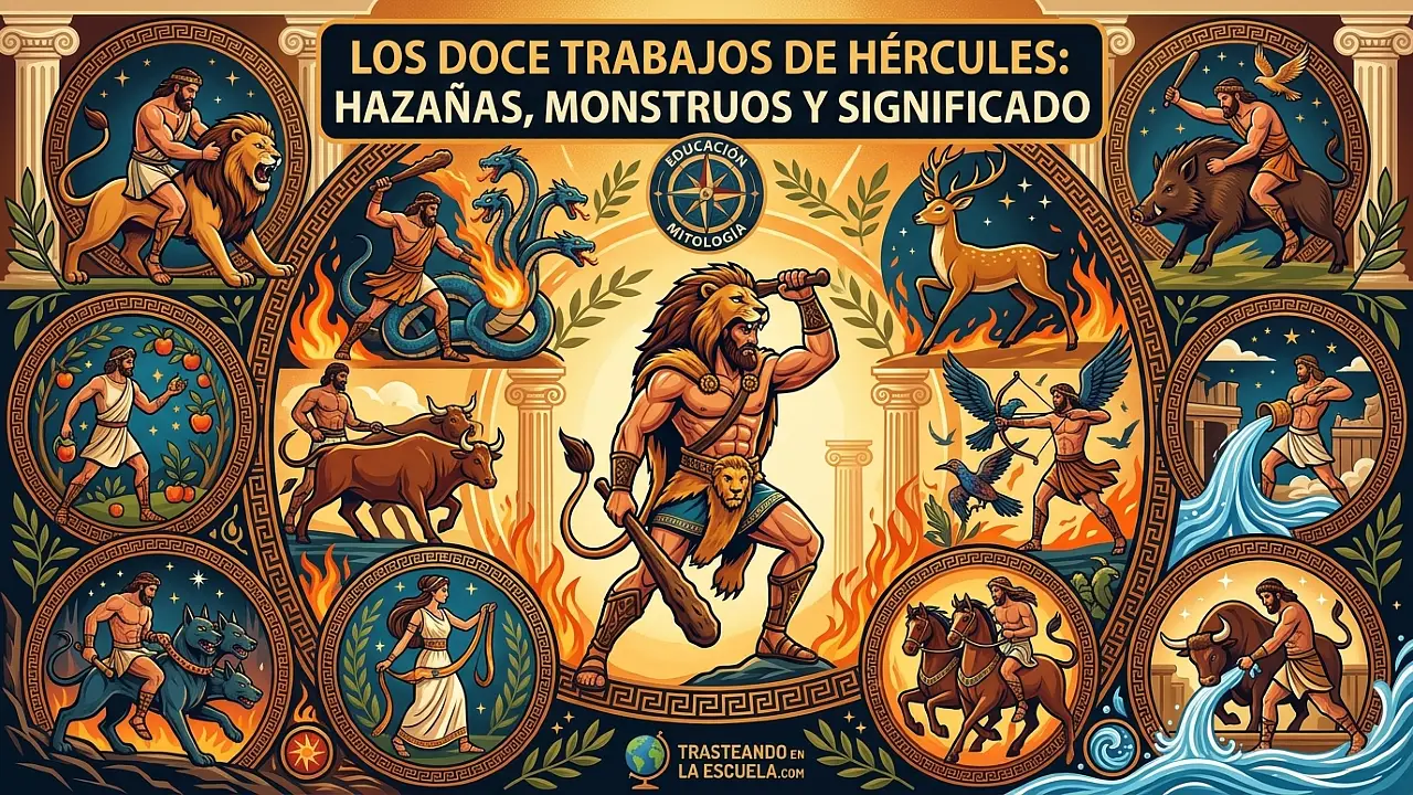 Los doce trabajos de Hércules: hazañas, monstruos y significado
