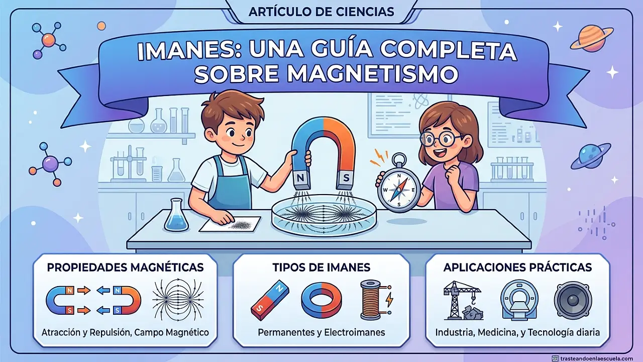 Los imanes: propiedades magnéticas, tipos y aplicaciones