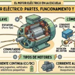 Motor eléctrico: partes, funcionamiento y tipos